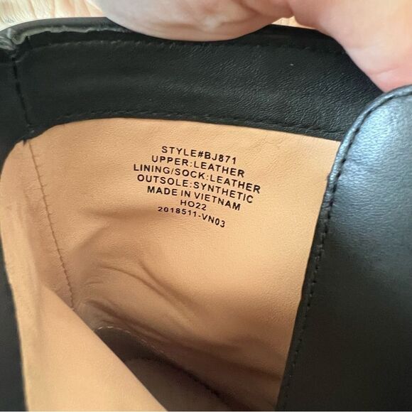 J. Crew Leather Lace Up Chunky Ankle Platform Heel Boots in Black - Picture 9 of 9